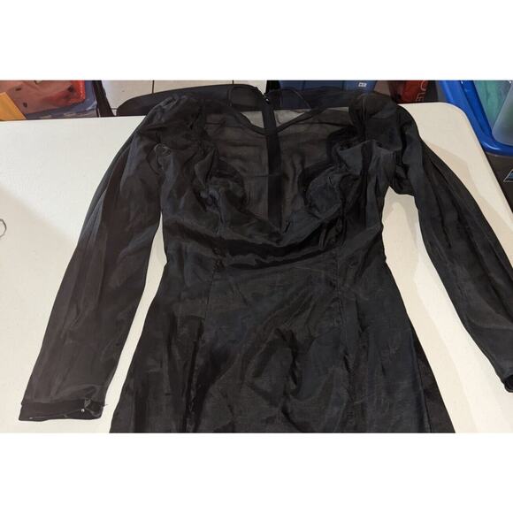 Jiki Monte Carlo Creations Black Dress With Rhinestones Size 38 (US 4) - Picture 13 of 15